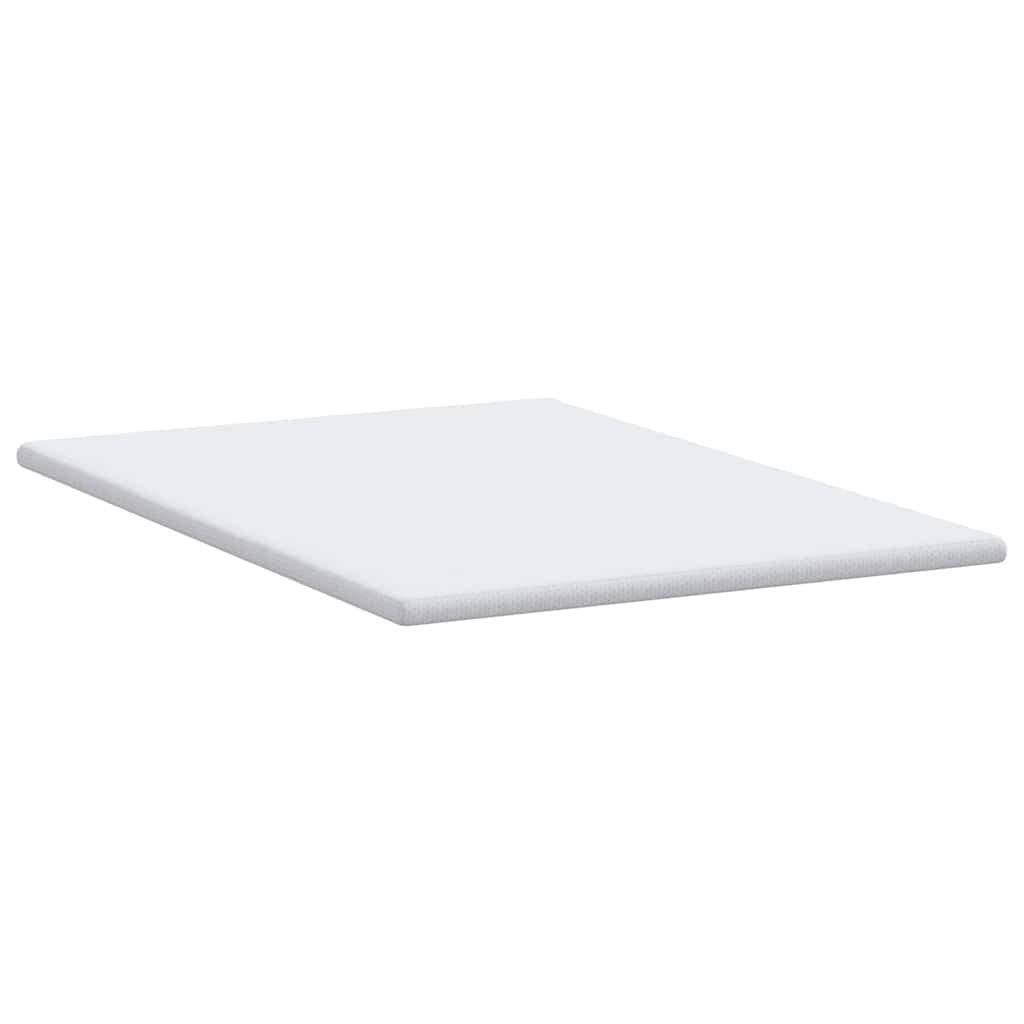 vidaXL Στρώμα επικάλυψης Λευκό 140 x 200 cm Υφασμα Jacquard