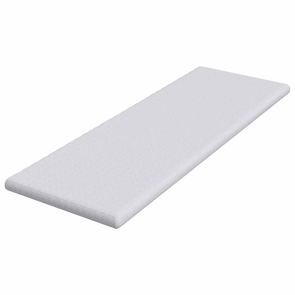 vidaXL Στρώμα επικάλυψης Λευκό 70 x 200 cm Υφασμα Jacquard