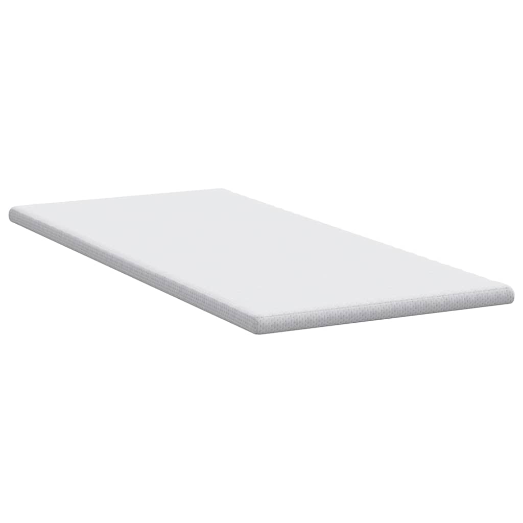 vidaXL Στρώμα επικάλυψης Λευκό 90 x 200 cm Υφασμα Jacquard