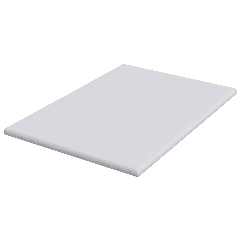 vidaXL Στρώμα επικάλυψης Λευκό 140 x 200 cm Υφασμα Jacquard