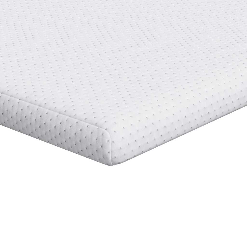 vidaXL Στρώμα επικάλυψης Λευκό 180 x 200 cm Υφασμα Jacquard