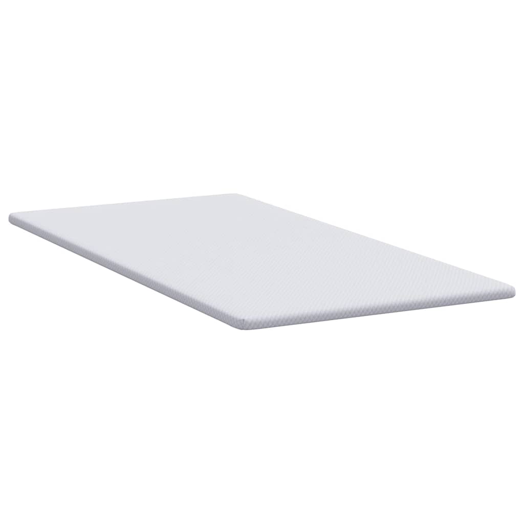 vidaXL Στρώμα επικάλυψης Λευκό 90 x 200 cm Υφασμα Jacquard