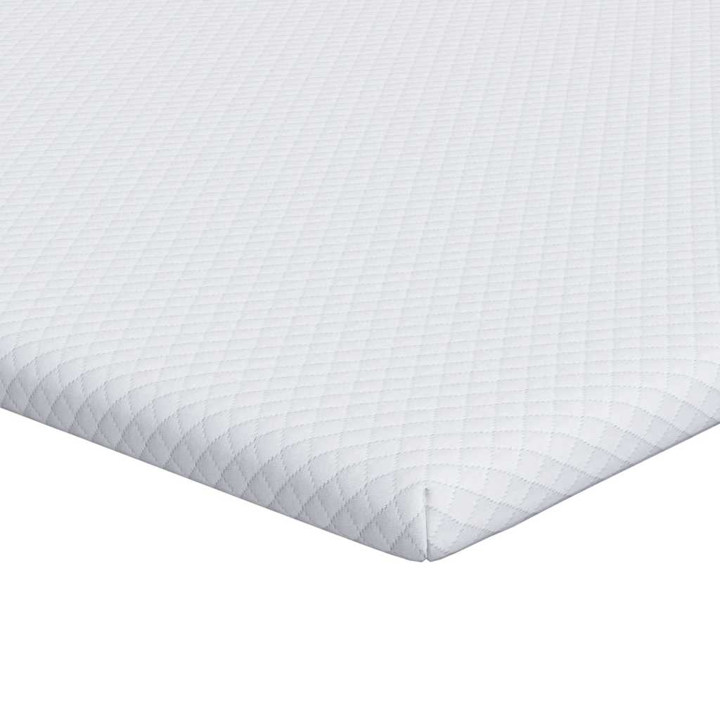 vidaXL Στρώμα επικάλυψης Λευκό 140 x 200 cm Υφασμα Jacquard