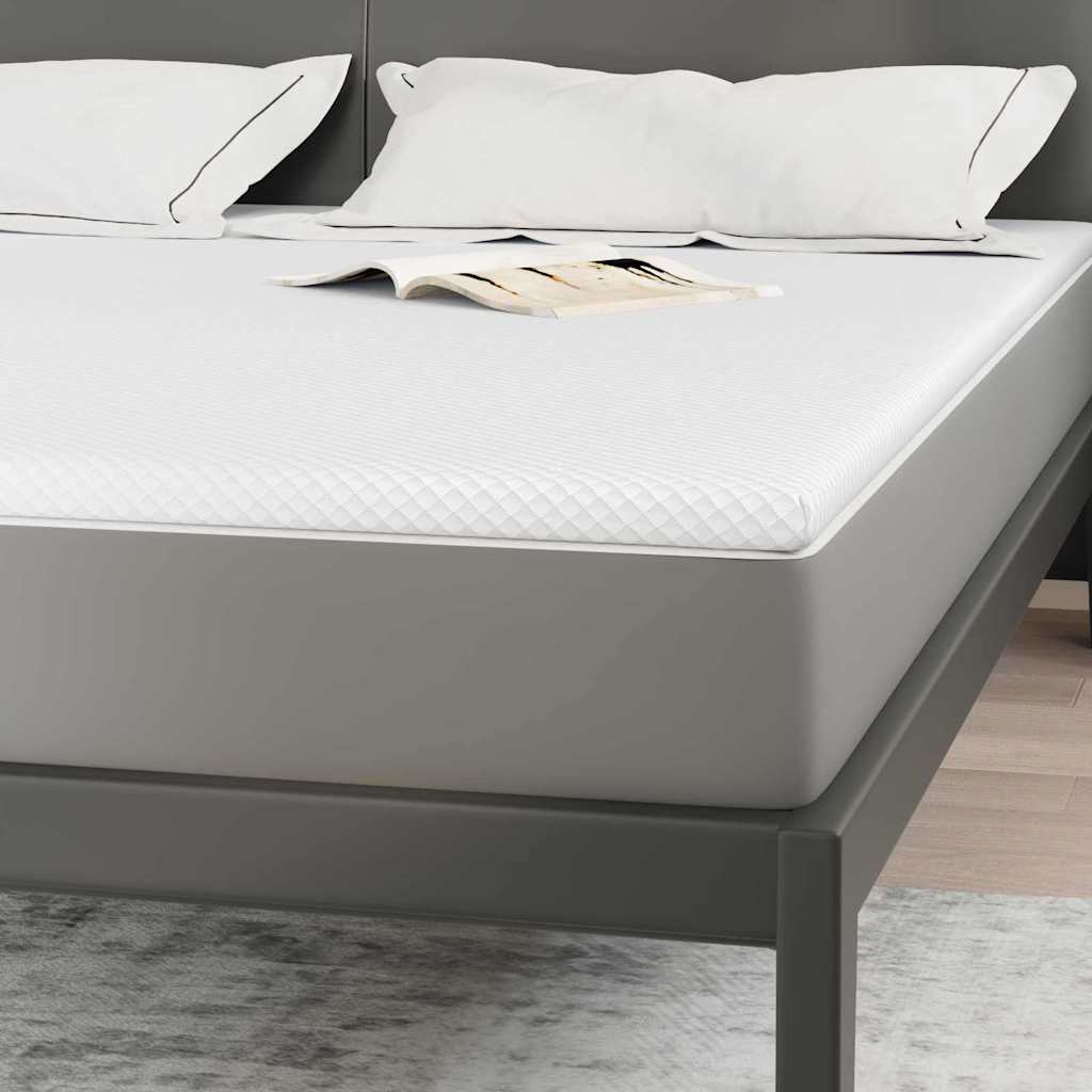 vidaXL Στρώμα μνήμης 200 x 200 cm Thick Μαλακό Ύφασμα-100% πολυέστερ