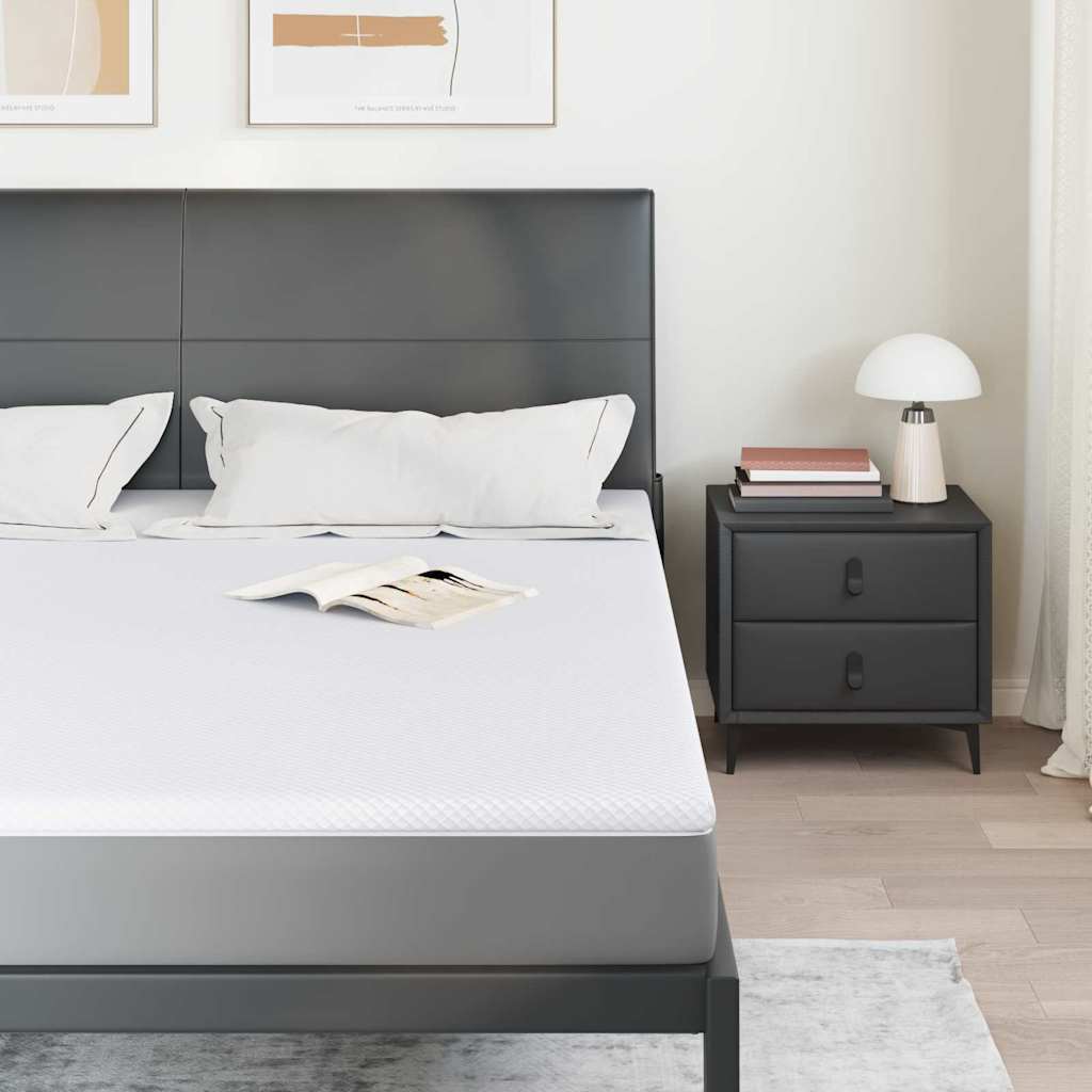 vidaXL Στρώμα μνήμης 200 x 200 cm Thick Μαλακό Ύφασμα-100% πολυέστερ