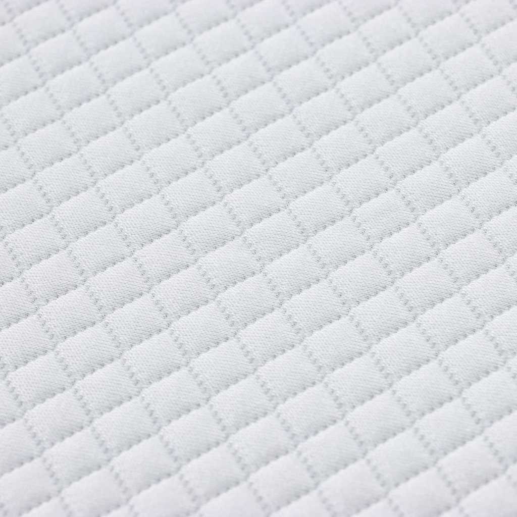 vidaXL Στρώμα επικάλυψης Λευκό 80 x 200 cm Υφασμα Jacquard