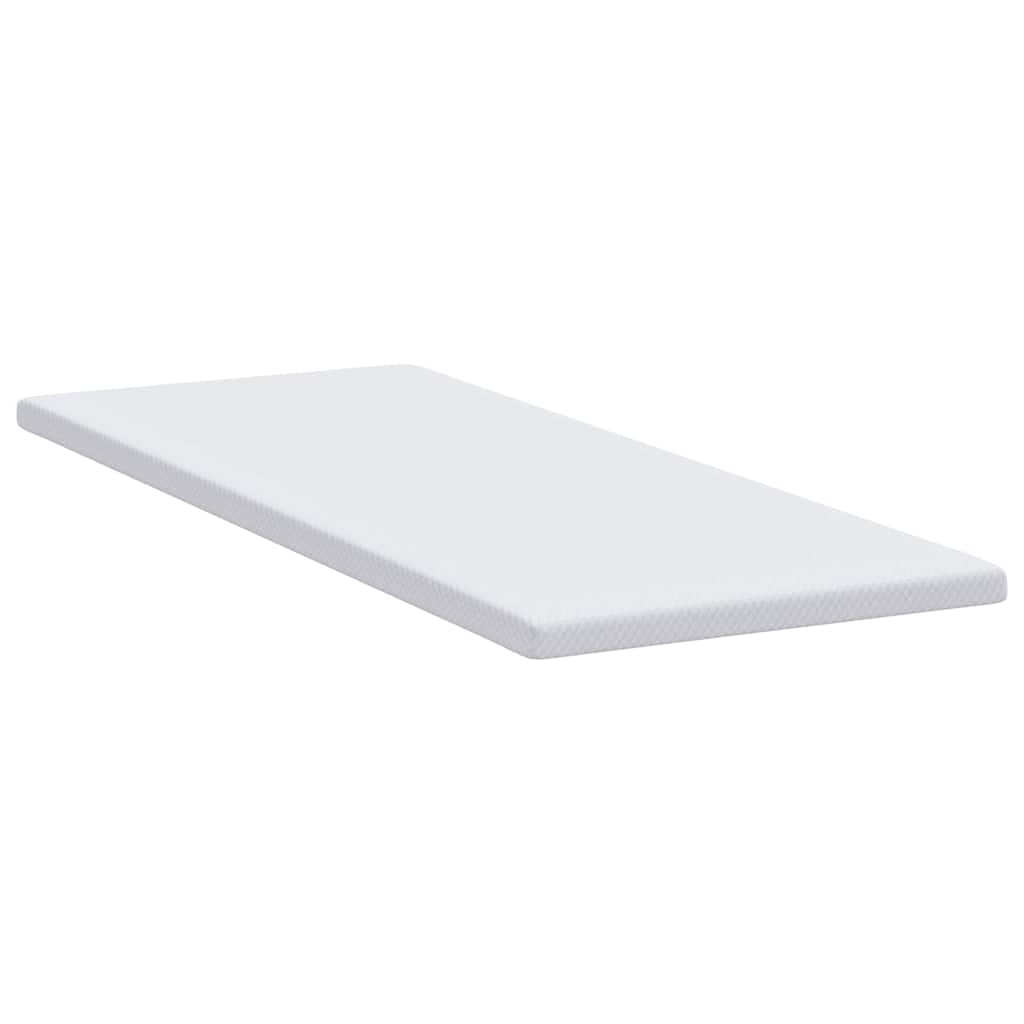 vidaXL Στρώμα επικάλυψης Λευκό 80 x 200 cm Υφασμα Jacquard
