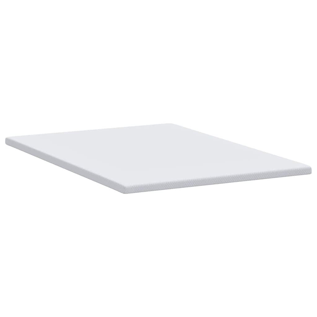 vidaXL Στρώμα επικάλυψης Λευκό 160 x 200 cm Υφασμα Jacquard