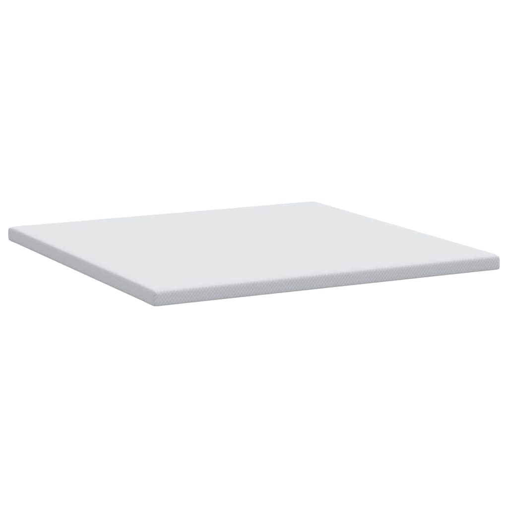 vidaXL Στρώμα επικάλυψης Λευκό 200 x 200 x 5 εκ. Υφασμα Jacquard