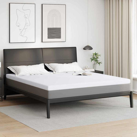 vidaXL Στρώμα μνήμης 200 x 200 cm Thick Μαλακό Ύφασμα-100% πολυέστερ
