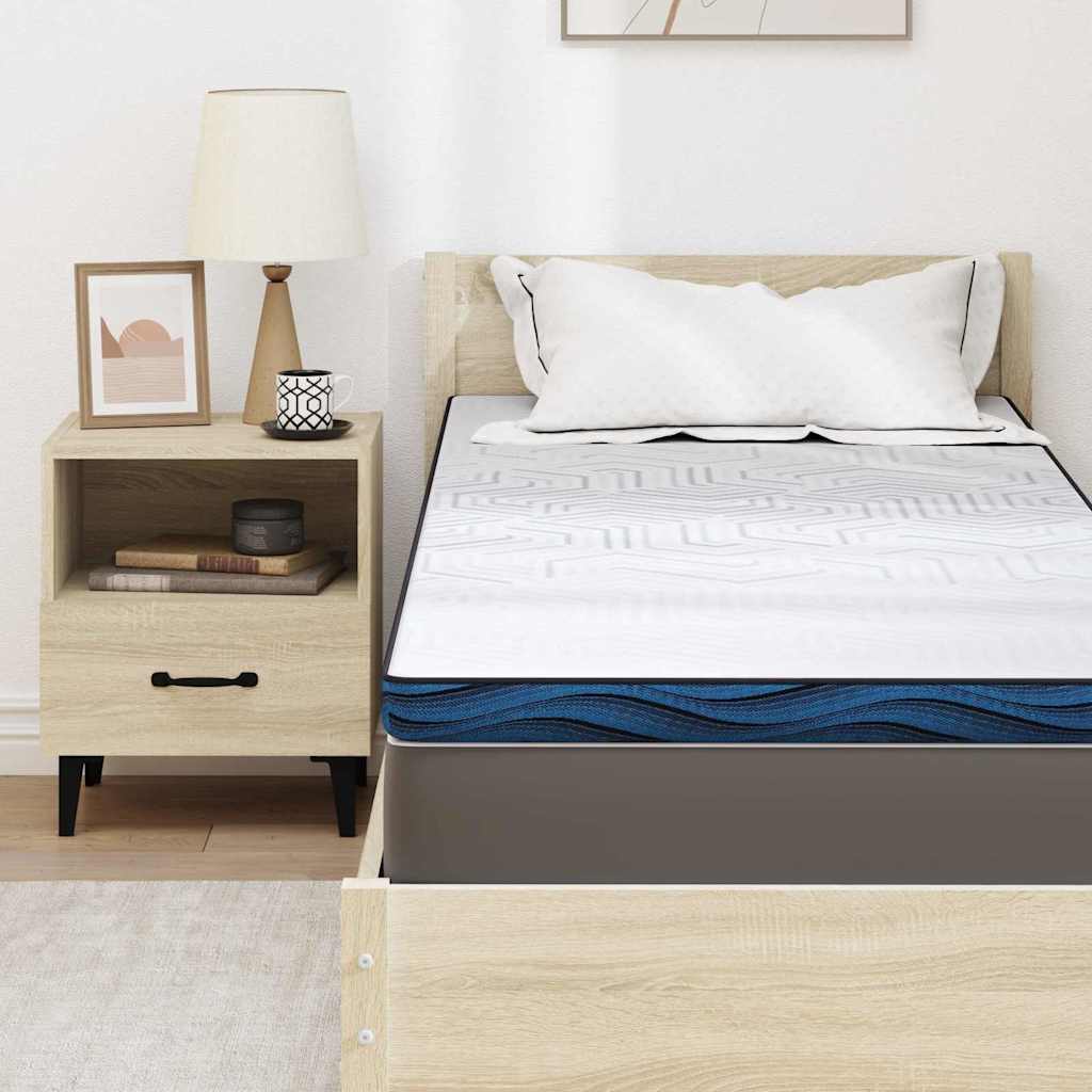 vidaXL Στρώμα επικάλυψης Λευκό 80 x 200 cm Ζακάρ ύφασμα