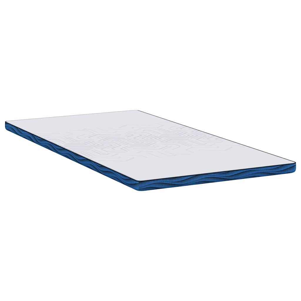 vidaXL Στρώμα επικάλυψης Λευκό 90 x 190 cm Ζακάρ ύφασμα