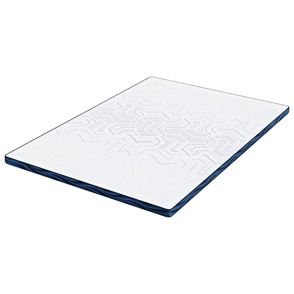 vidaXL Στρώμα επικάλυψης Λευκό 140 x 190 cm Ζακάρ ύφασμα
