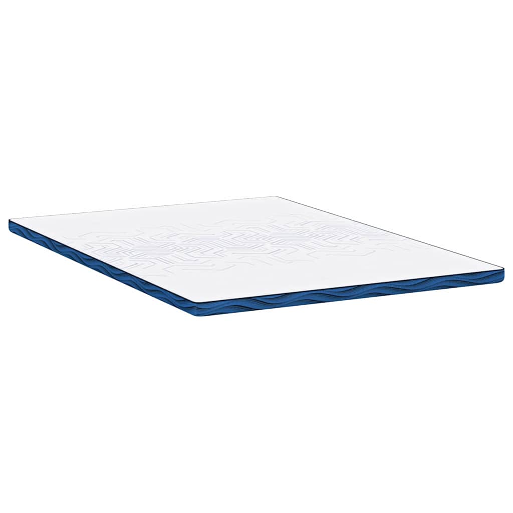 vidaXL Στρώμα επικάλυψης Λευκό 140 x 190 cm Ζακάρ ύφασμα