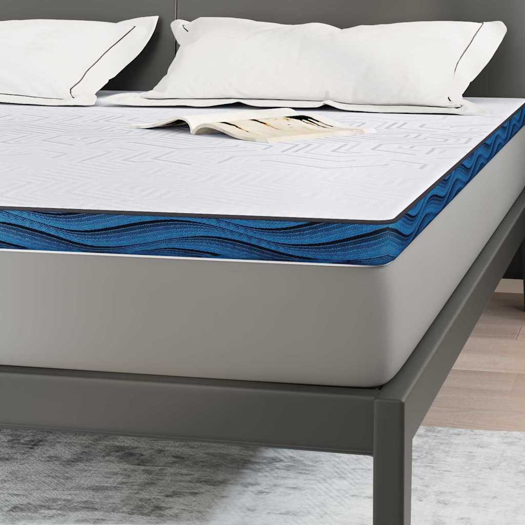 vidaXL Στρώμα επικάλυψης Λευκό 180 x 200 cm Ζακάρ ύφασμα