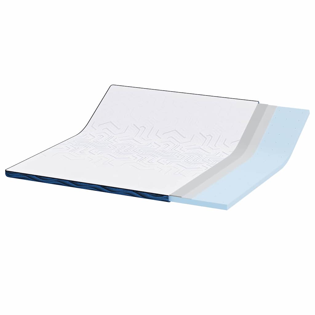 vidaXL Στρώμα επικάλυψης Λευκό 180 x 200 cm Ζακάρ ύφασμα