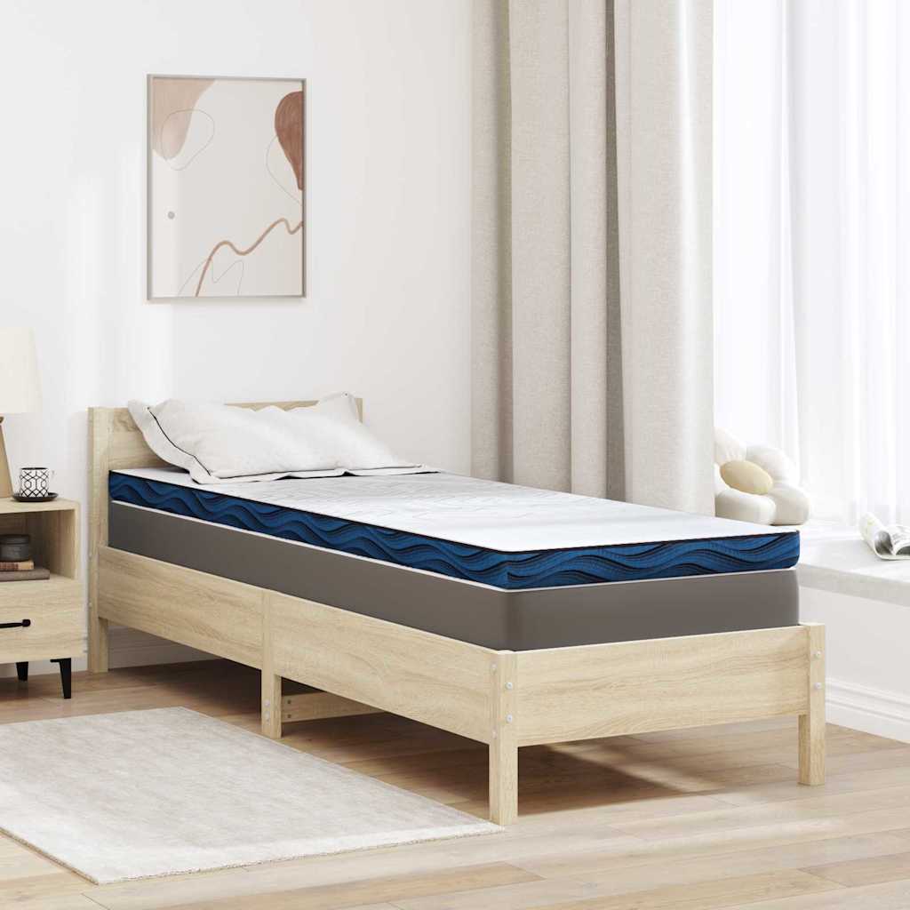 vidaXL Στρώμα επικάλυψης Λευκό 80 x 200 cm Ζακάρ ύφασμα
