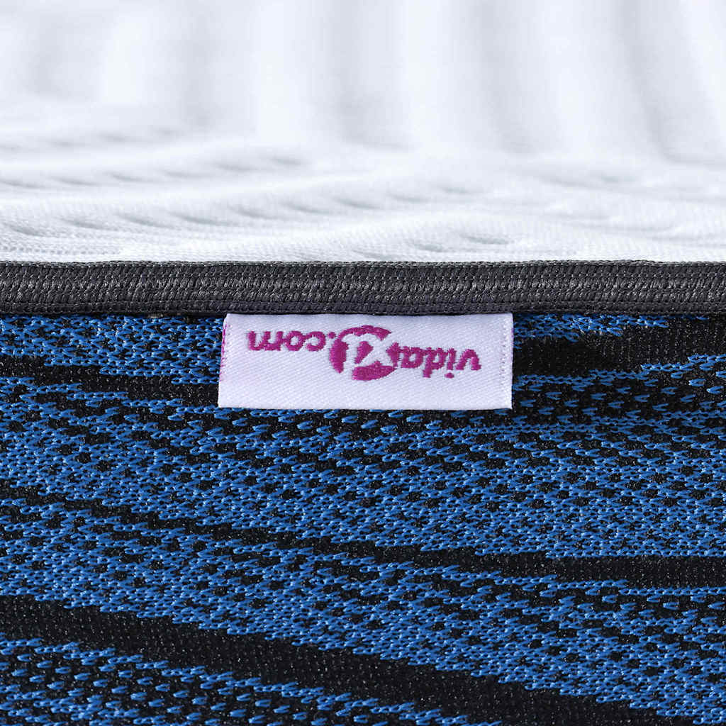 vidaXL Στρώμα επικάλυψης Λευκό 100 x 200 cm Ζακάρ ύφασμα