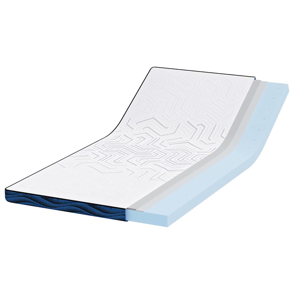 vidaXL Στρώμα επικάλυψης Λευκό 100 x 200 cm Ζακάρ ύφασμα