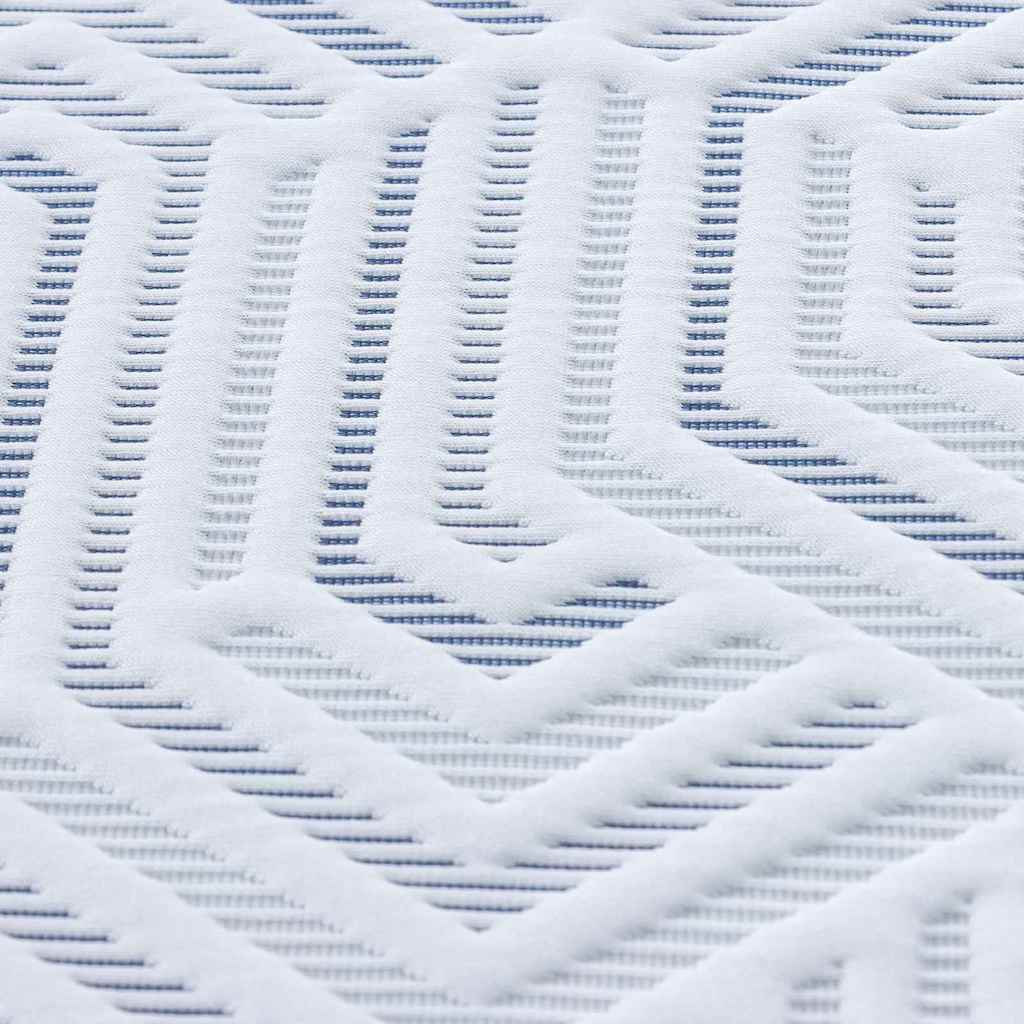 vidaXL Στρώμα επικάλυψης Λευκό 120 x 200 cm Ζακάρ ύφασμα