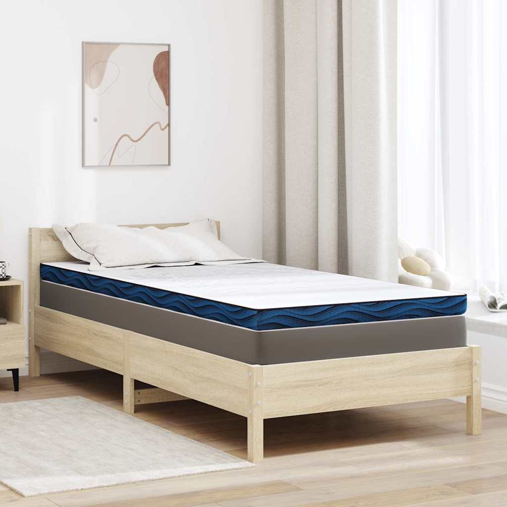 vidaXL Στρώμα επικάλυψης Λευκό 120 x 200 cm Ζακάρ ύφασμα