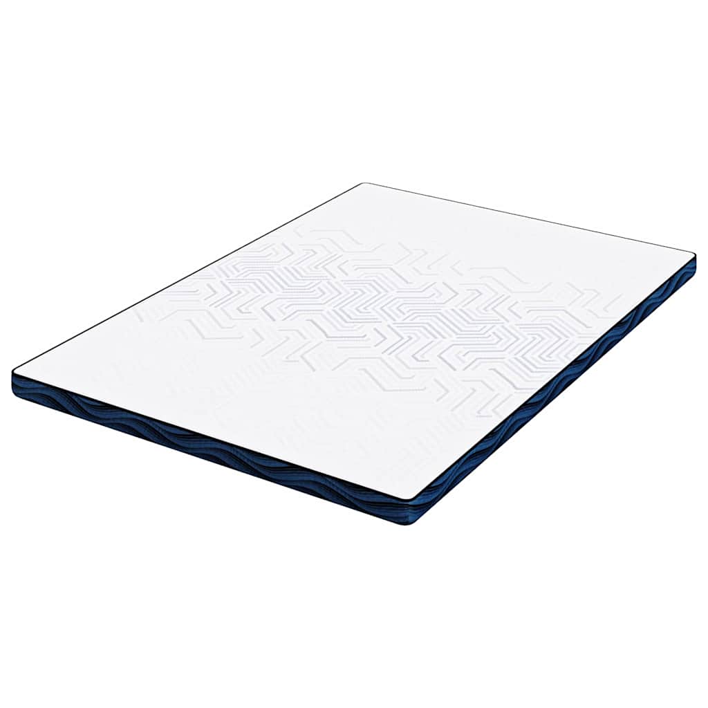 vidaXL Στρώμα επικάλυψης Λευκό 140 x 200 cm Ζακάρ ύφασμα