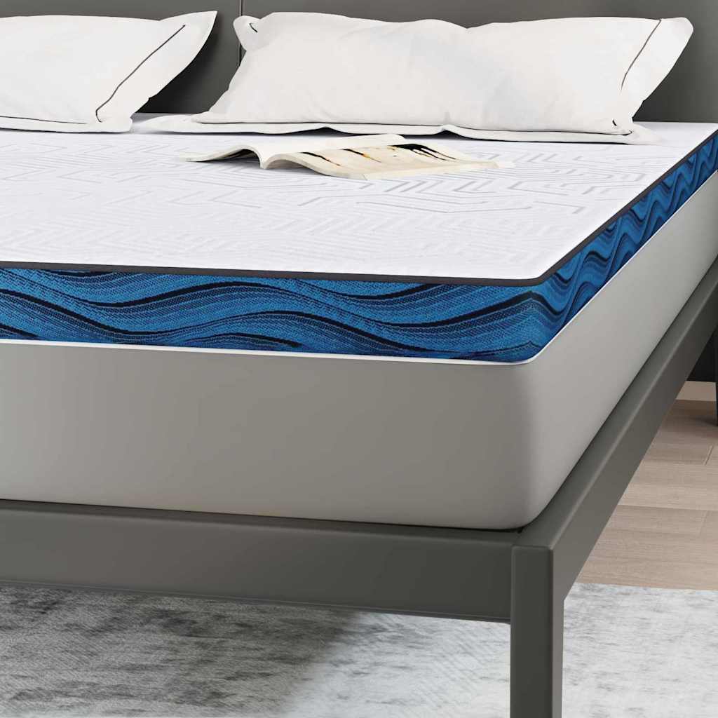 vidaXL Στρώμα επικάλυψης Λευκό 200 x 200 cm Ζακάρ ύφασμα