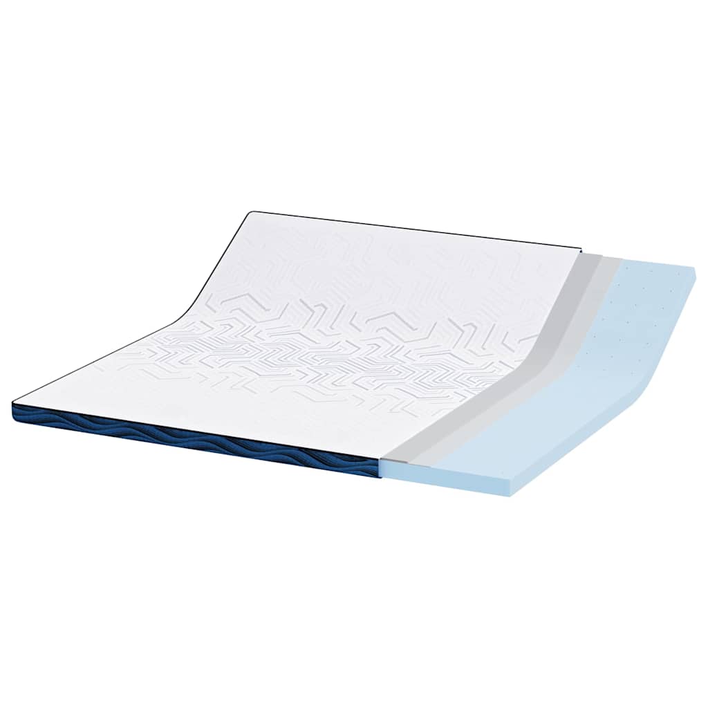 vidaXL Στρώμα επικάλυψης Λευκό 200 x 200 cm Ζακάρ ύφασμα