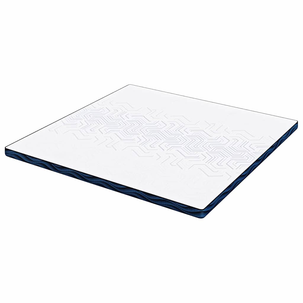 vidaXL Στρώμα επικάλυψης Λευκό 200 x 200 cm Ζακάρ ύφασμα