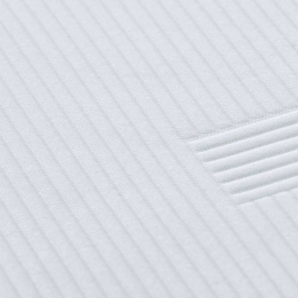 vidaXL Στρώμα επικάλυψης Λευκό 100 x 200 cm Ζακάρ ύφασμα