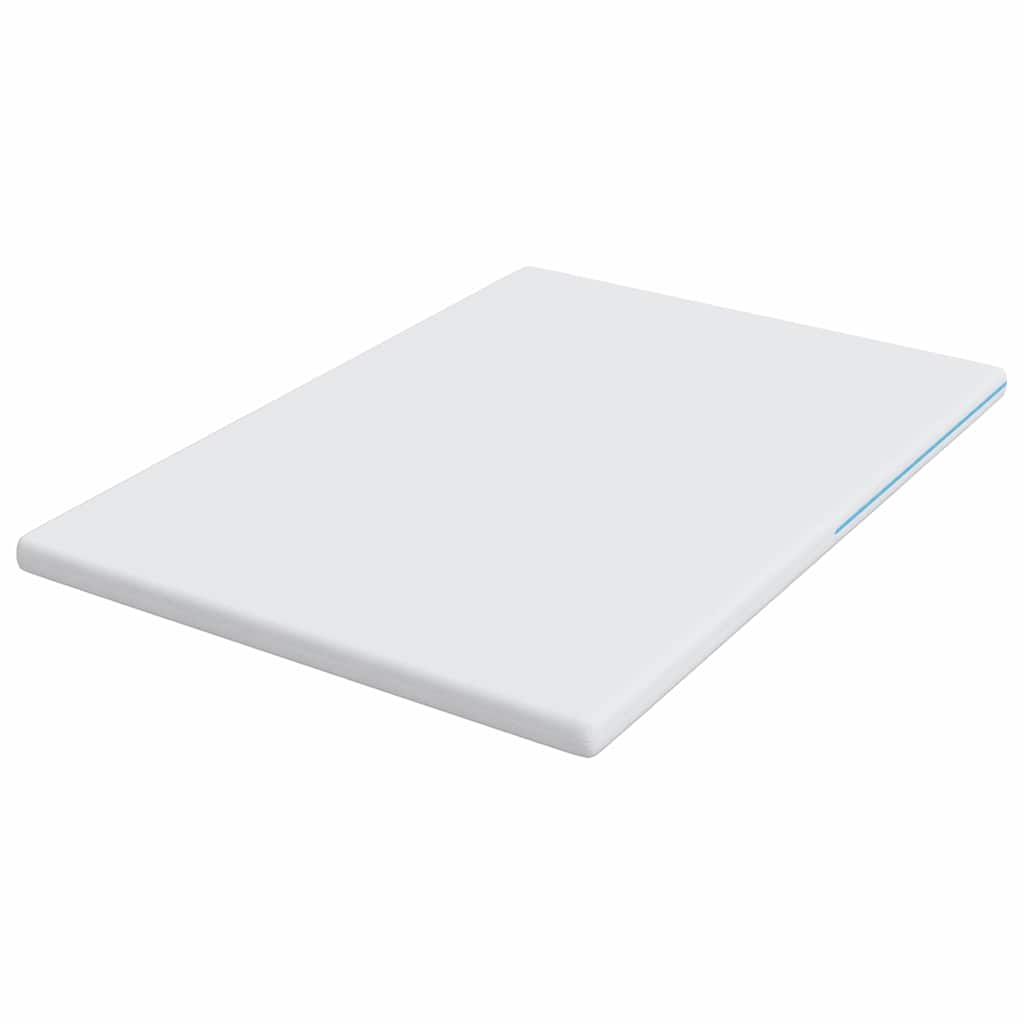 vidaXL Στρώμα επικάλυψης Λευκό 140 x 190 cm Ζακάρ ύφασμα