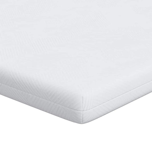 vidaXL Στρώμα επικάλυψης Λευκό 180 x 200 cm Ζακάρ ύφασμα