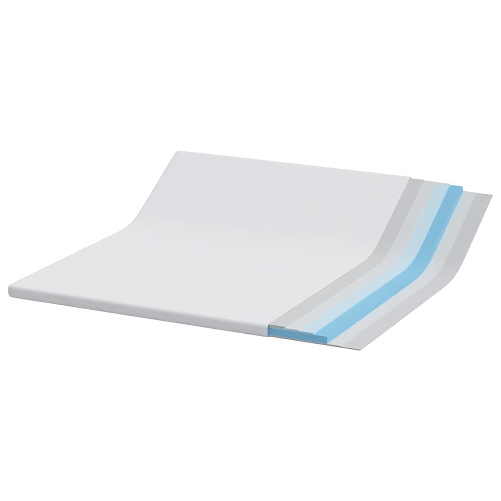 vidaXL Στρώμα επικάλυψης Λευκό 180 x 200 cm Ζακάρ ύφασμα