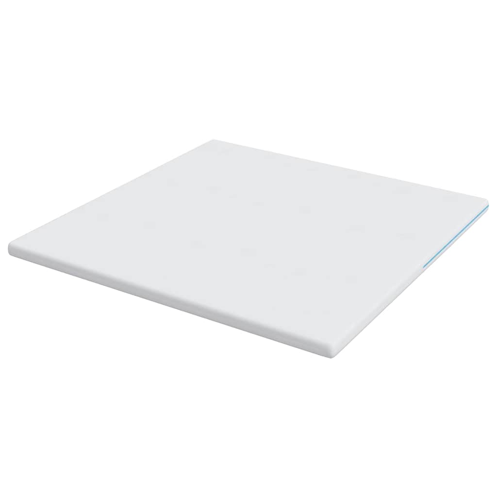 vidaXL Στρώμα επικάλυψης Λευκό 200 x 200 cm Ζακάρ ύφασμα