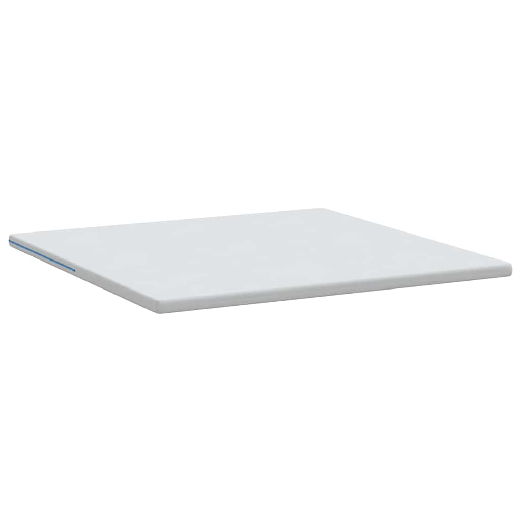 vidaXL Στρώμα επικάλυψης Λευκό 200 x 200 cm Ζακάρ ύφασμα