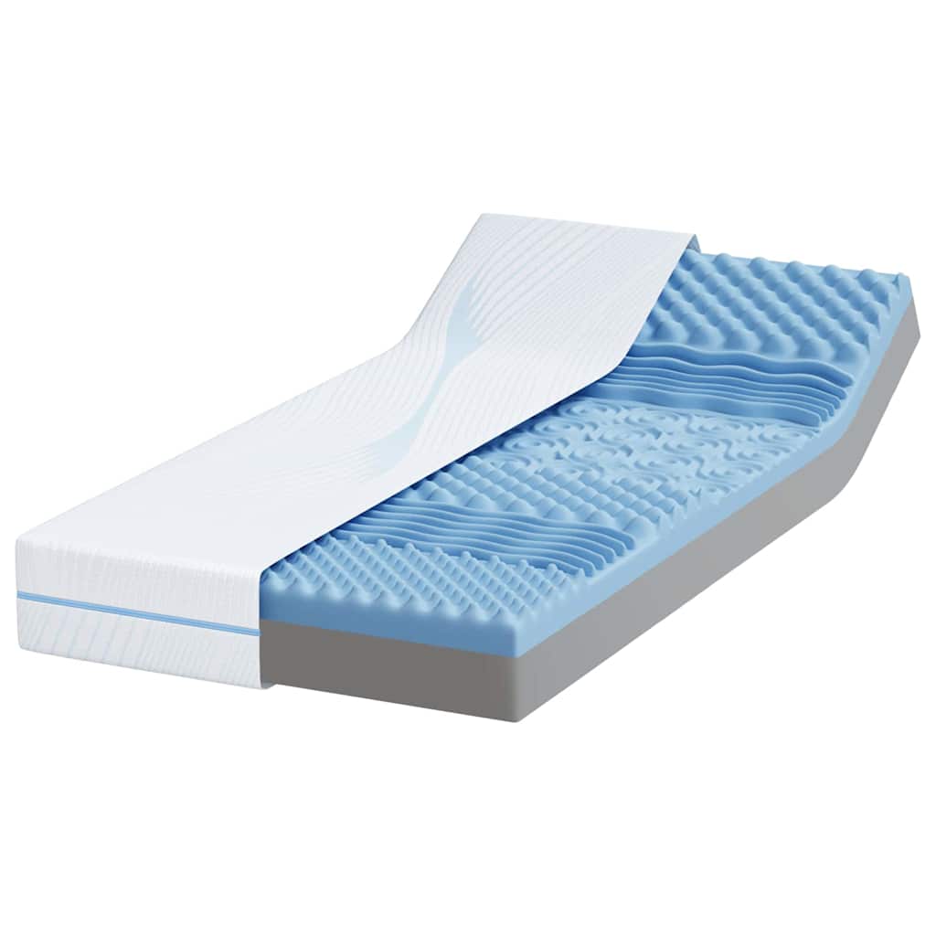 vidaXL Στρώμα Λευκό 80 x 160 cm Ζακάρ ύφασμα