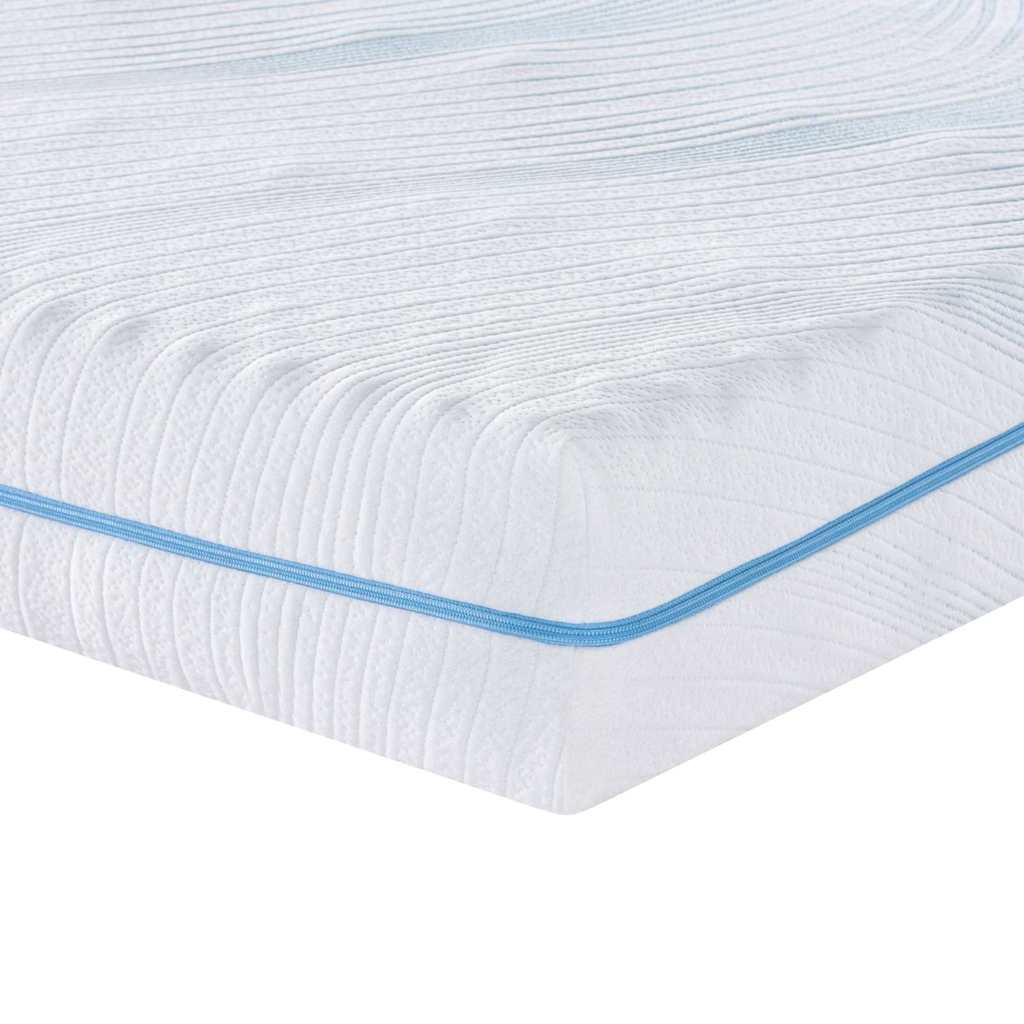 vidaXL Στρώμα Λευκό 140 x 190 cm Ζακάρ ύφασμα