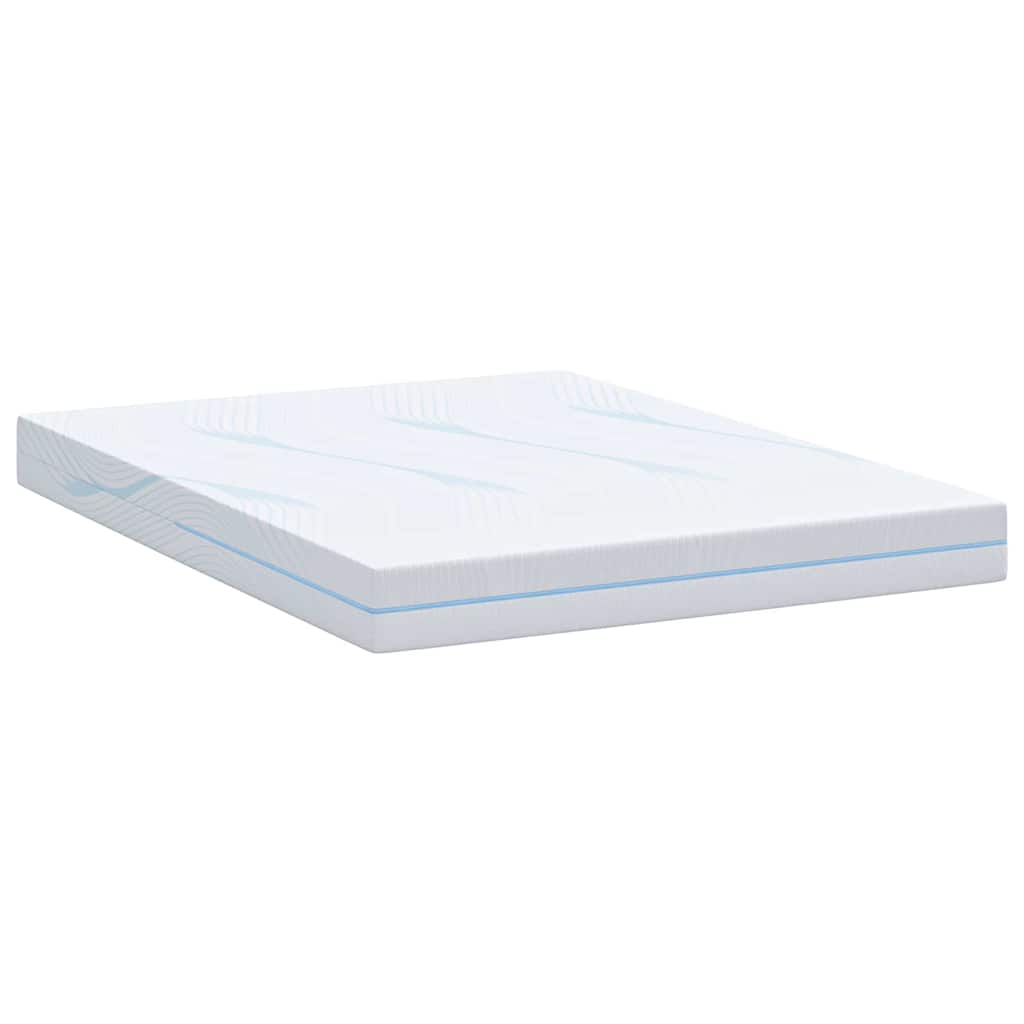vidaXL Στρώμα Λευκό 140 x 190 cm Ζακάρ ύφασμα