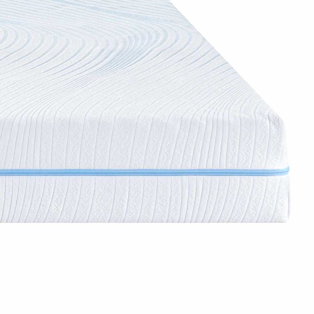 vidaXL Στρώμα Λευκό 140 x 190 cm Ζακάρ ύφασμα