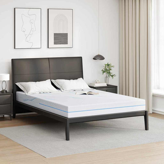 vidaXL Στρώμα Μέτρια σκληρό 160 x 200 cm Λευκό