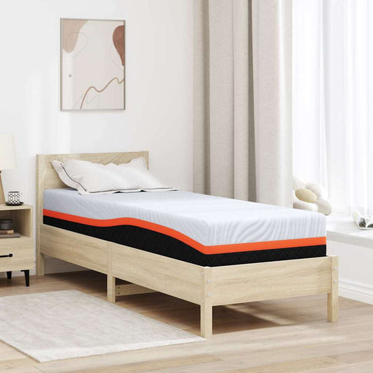 vidaXL Στρώμα Λευκό και Γκρι 70 x 200 cm Ζακάρ ύφασμα