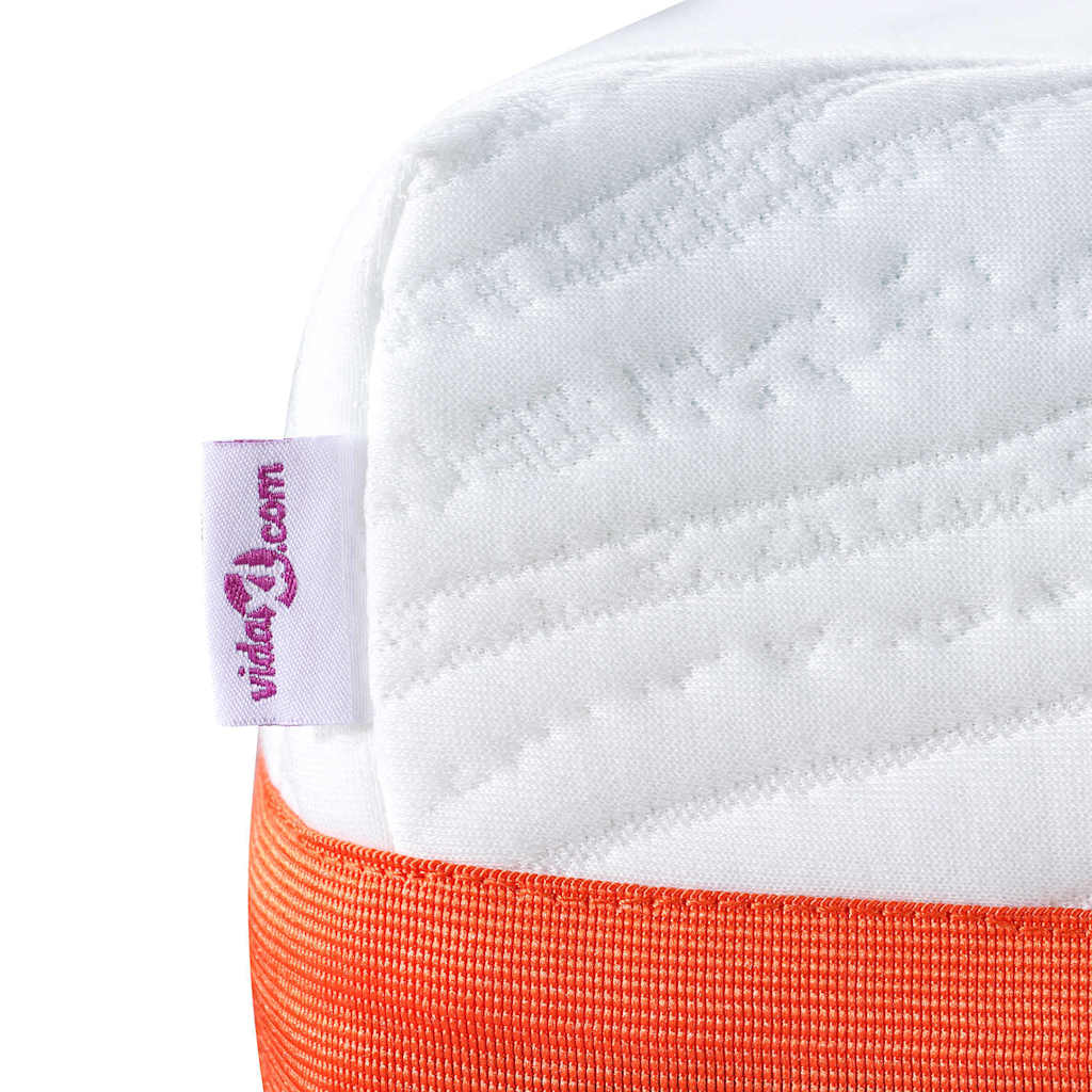 vidaXL Στρώμα Λευκό και Γκρι 100 x 200 cm Αφρός Μνήμης