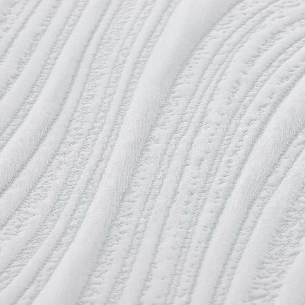 vidaXL Στρώμα Λευκό και Γκρι 120 x 200 cm Αφρός Μνήμης