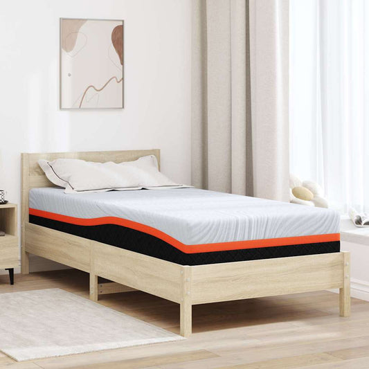 vidaXL Στρώμα Μέτρια σκληρό 120 x 200 cm Λευκό και Γκρι