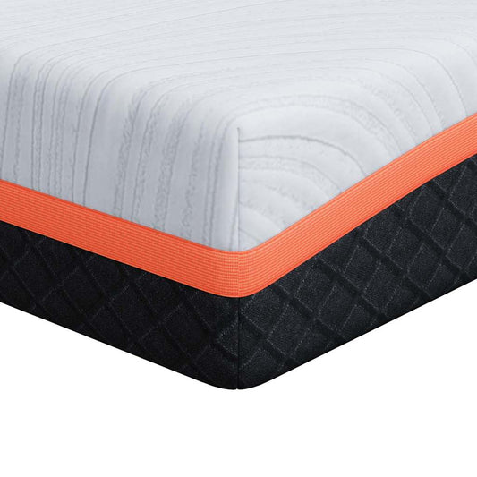 vidaXL Στρώμα Μέτρια σκληρό 120 x 200 cm Λευκό και Γκρι