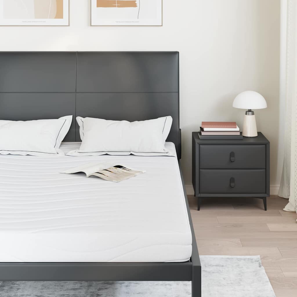 vidaXL Στρώμα Λευκό 160 x 200 cm Τζελ Μνήμης Φόρμα