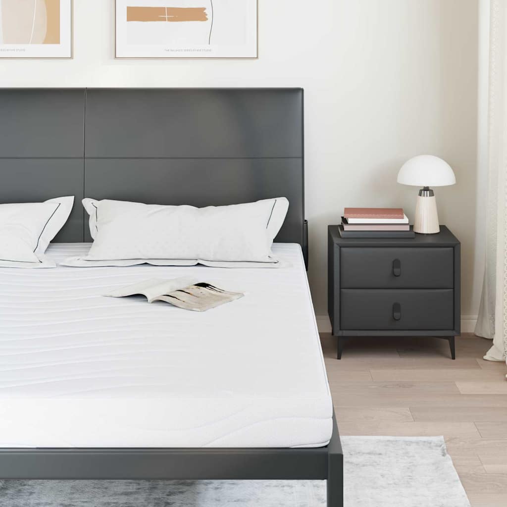 vidaXL Στρώμα Λευκό 200 x 200 cm Τζελ Μνήμης Φόρμα