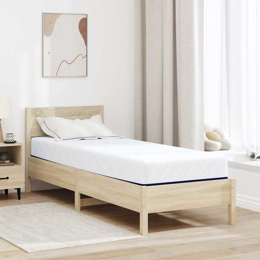 vidaXL Στρώμα Λευκό και Μπλε 70 x 200 cm Ζακάρ ύφασμα
