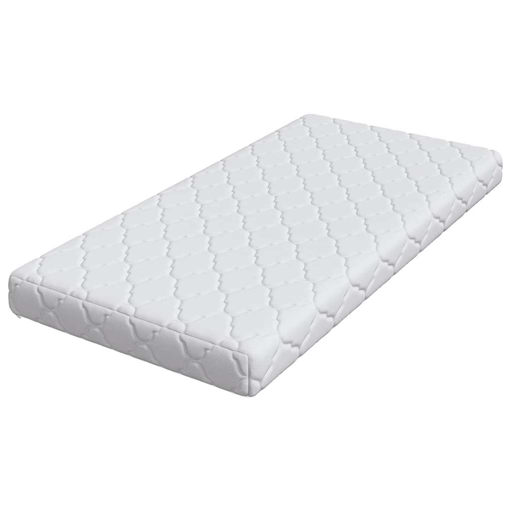 vidaXL Στρώμα Λευκό 70 x 140 cm Ζακάρ ύφασμα