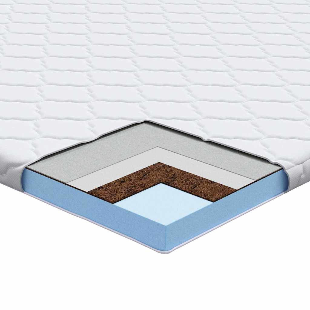 vidaXL Στρώματα Λευκό 120 x 200 cm PU Αφρός